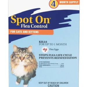 Zodiac Spot On Flea Control for Cats & Kittens, 4-Count