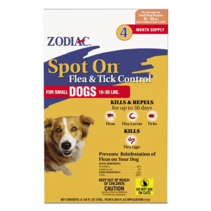 Zodiac Spot On Flea Tick Control Small Dogs, 1630 lb, 4 ct