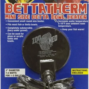 Zoo Med Laboratories BettaTherm™ Aqua 7.5 Watt Betta Bowl Heater Mini