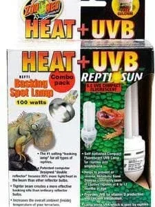 Zoo Med Laboratories Heat + UVB Combo Pack for Reptiles