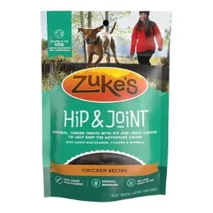 Zuke's Dog Hip & Joint Chicken Recipe Dog Treats 1 lb