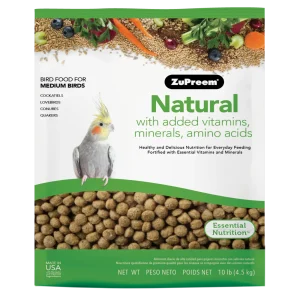 ZuPreem Natural Bird Food Cockatiels 10 lb