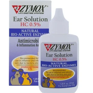 Zymox Ear Solution with .5 hydrocortisone 1.25 oz bottle 1.25 fl oz
