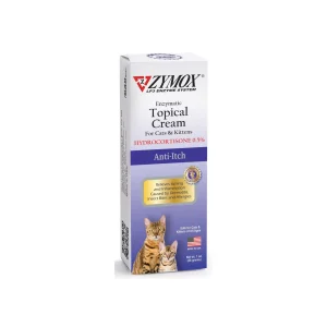 Zymox Enzymatic Topical Cream 0.5% Hydrocortisone for Cats & Kittens, 1 oz each, Case of 3